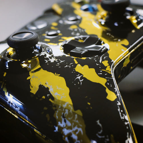 Chrome Gold Splatter - PS5 - Shell Only